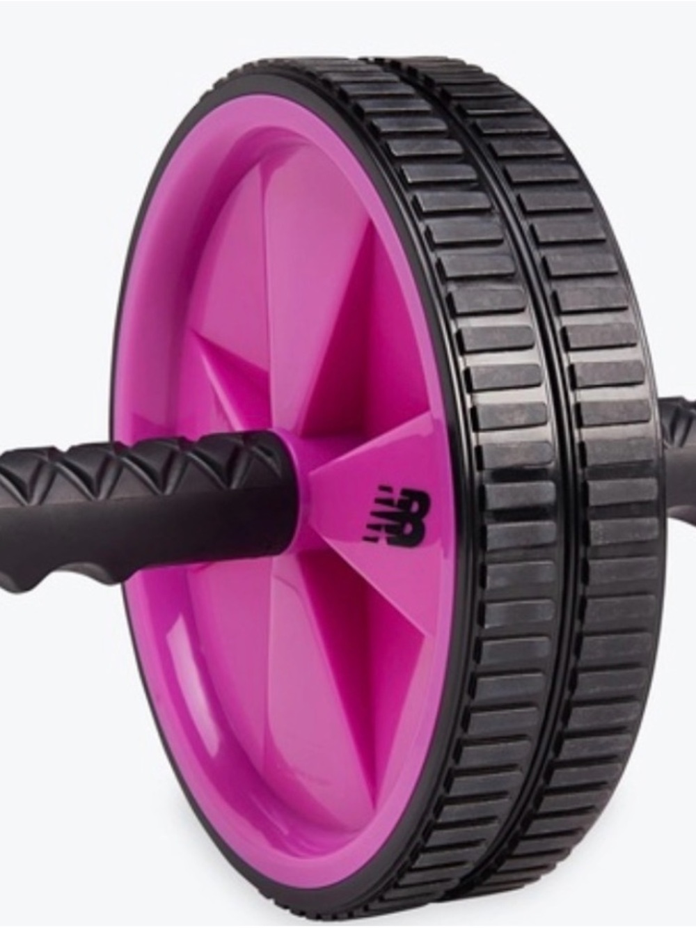 New Balance Pink and Black Dual-Tread Ab Wheel